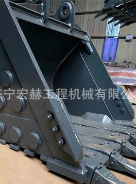 挖掘机岩石挖斗SY235C SY285 SY365H斗齿 破碎锤 连杆 工字架