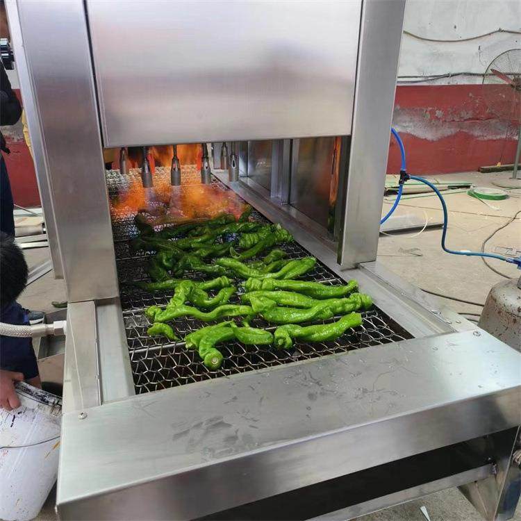 促销新鲜青椒烧皮机 明火辣椒烧椒机 蔬菜肉制品烤皮机厂家,清洗/食品/商业设备,肉制品加工设备,淘宝优惠券,粉丝福利购,淘宝优惠卷