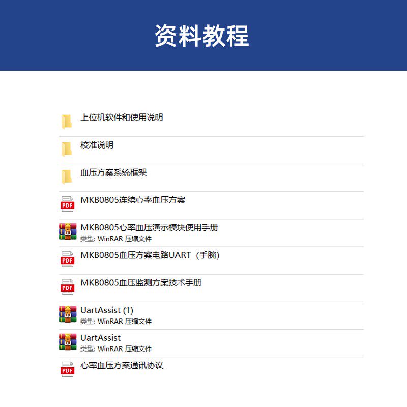 M压B0805动态心率血压K力 心PGP率血压模块 脉搏血压传感器模块