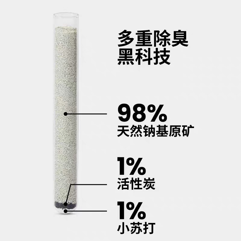 未卡猫砂8kg量贩提桶装天矿钠基味润土活性炭原然砂祛膨除臭16斤
