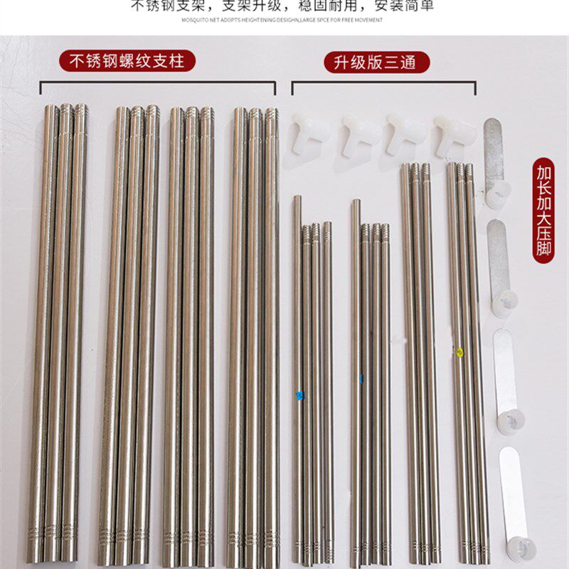 欧式双层纱蚊帐家用卧室公主风2022年新款高级宫廷落地纹账三开门