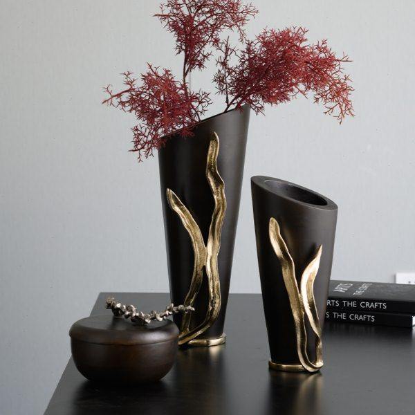 新中式客厅花器组合摆件轻奢木质储物罐果盘电视柜茶几餐桌装饰品,家居饰品,花瓶,淘宝优惠券,粉丝福利购,淘宝优惠卷