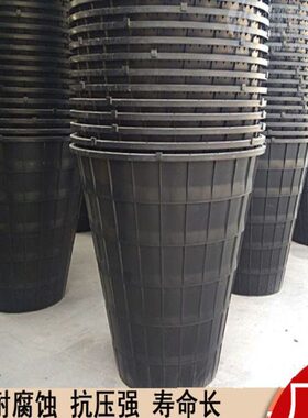 黑色塑料化粪桶双翁漏斗式1立方新农村旱厕改造小型化粪池加厚