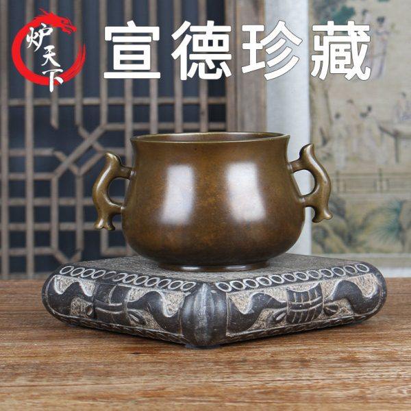 炉天下铜香炉鱼耳炉宣德炉家用室内香炉摆件收藏上香茶道禅意,家居饰品,香薰炉,淘宝优惠券,粉丝福利购,淘宝优惠卷