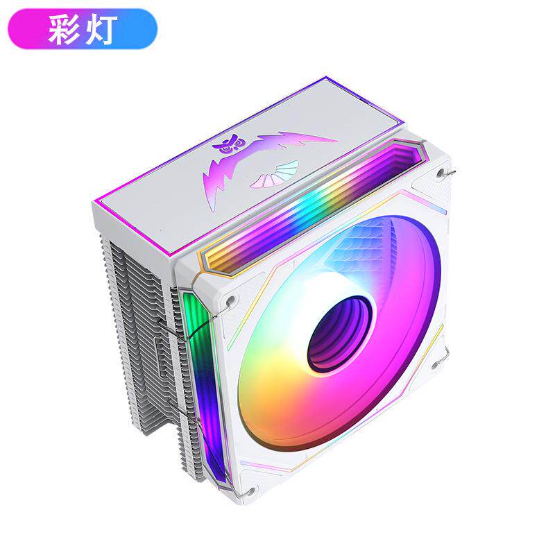 电脑6热管x79cpu散热器x99主板lga2011带盖12cm风扇PWM发光e5静音