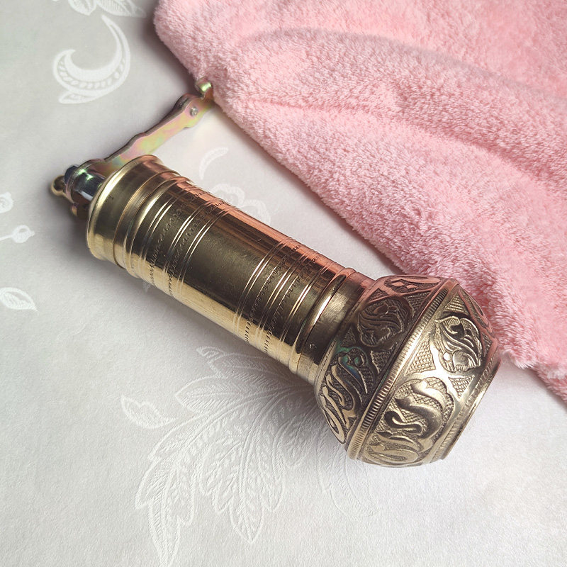 手摇咖啡机粉碎器紫铜金属手动手工超细极细研磨器土耳其原装进口