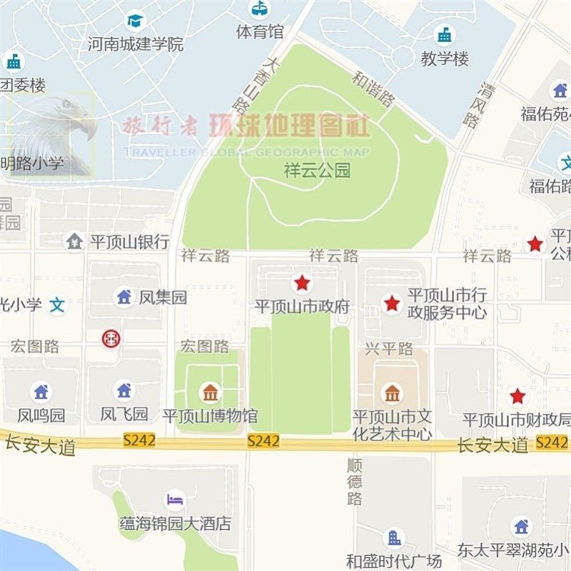 超大巨幅 平顶山市区地图订制定做 城市城区海报2021新版装饰画芯