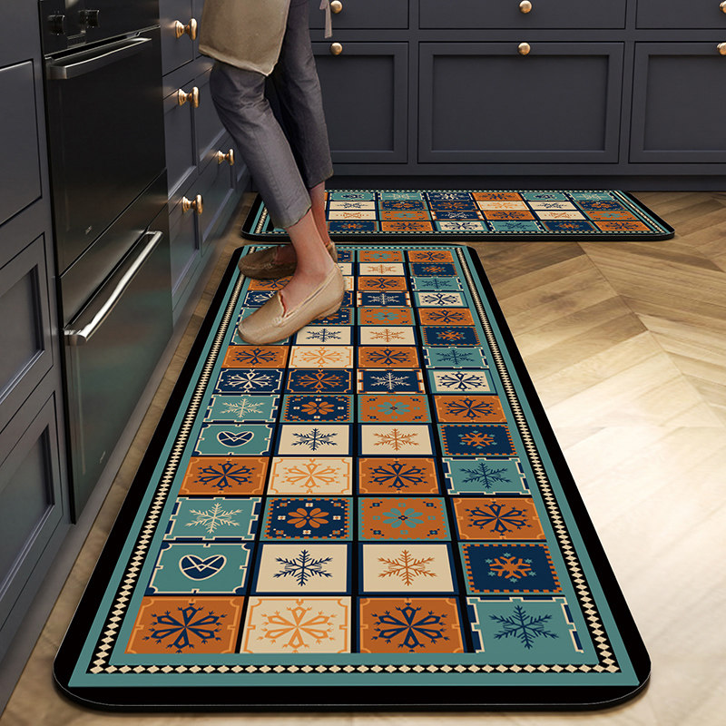 厨房硅藻泥软地垫门口吸水吸油防滑卫生间脚垫浴室可裁剪长条地毯