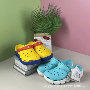 轮胎底防滑包头沙滩鞋 休闲 男女情侣运动百搭时尚 croos迪特洞洞鞋