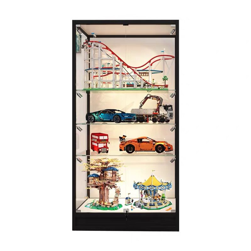 科技馆展览展示柜定制博物馆飞机模型孔板钣金玻璃展柜厂易拆装铝图片
