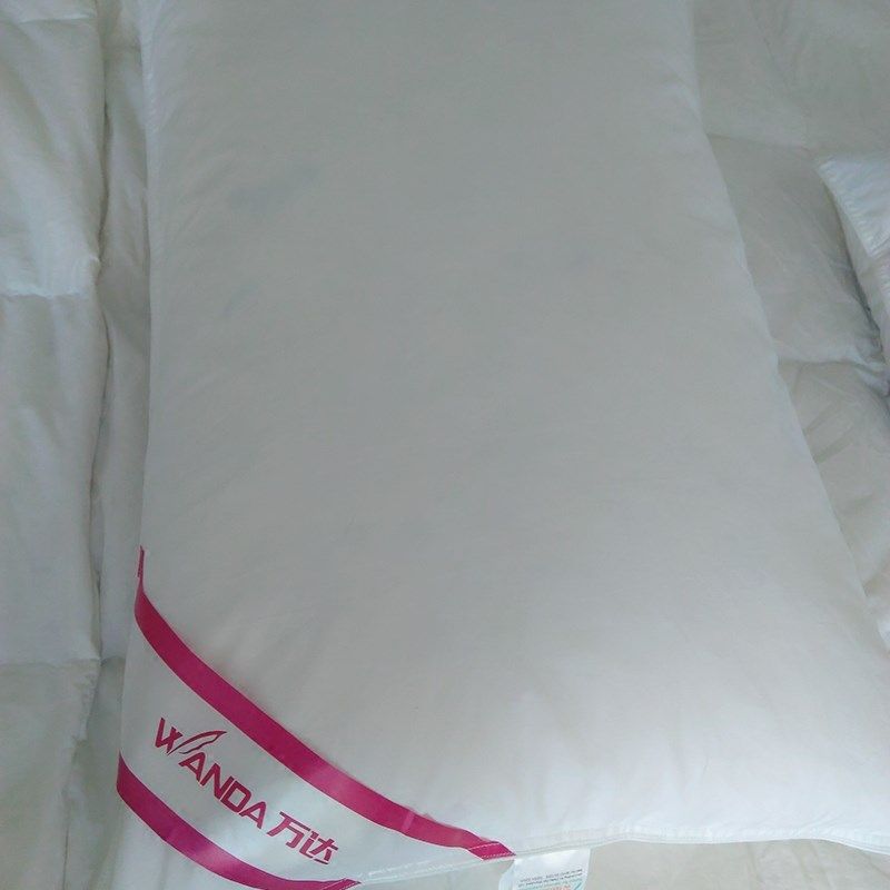 羽绒枕芯白鹅毛填充枕头酒店宾馆羽毛枕单人家用舒适护颈椎助睡眠