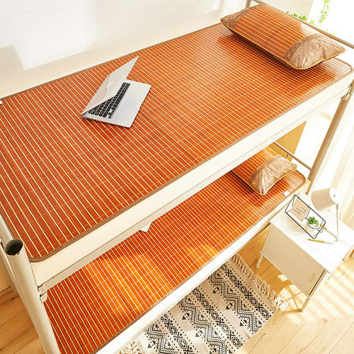 凉席1.2米竹席夏季寝室学生宿舍单人床双面0.9m夏天上下铺席子0.8