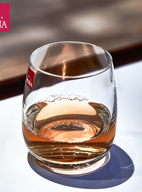 进口RONA水杯水晶玻璃平底杯饮料牛奶杯家用xo洋酒威士忌杯子