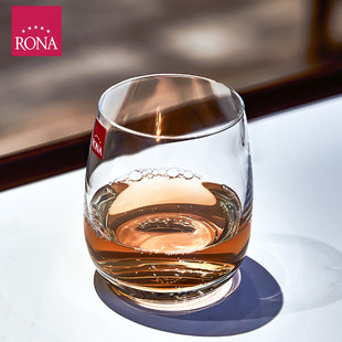 进口RONA水杯水晶玻璃平底杯饮料牛奶杯家用xo洋酒威士忌杯子
