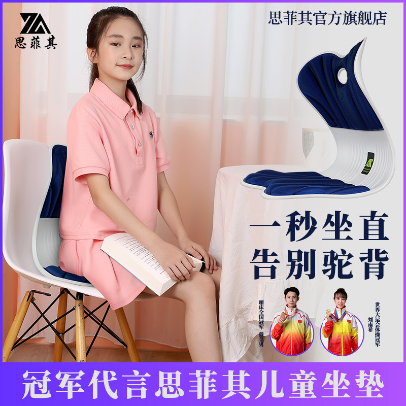 坐姿矫正坐垫儿童学生护腰护脊调整脊柱侧弯久坐不累椅子座椅靠垫