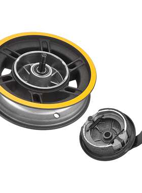 MaxG30电动滑板车10寸前轮毂带鼓刹盖组件配件G30滑板车前轮钢圈