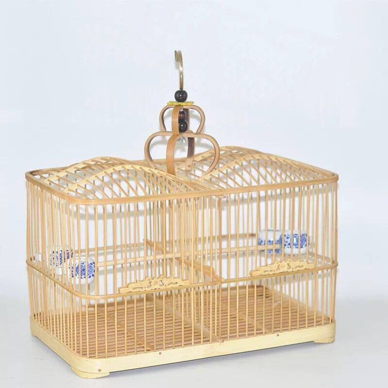 抱笼大手排笼玉鸟黄豆竹制子具纯号工方笼红鸟 相思鸟笼新款竹笼