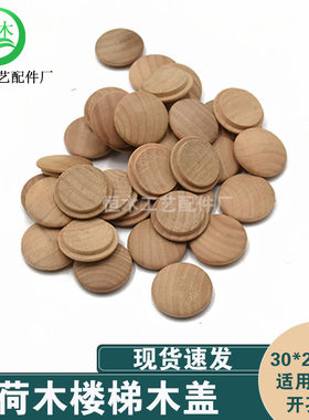 荷木楼梯木盖装饰孔螺丝遮丑盖家具配件木盖子30mm*25mm一包500个