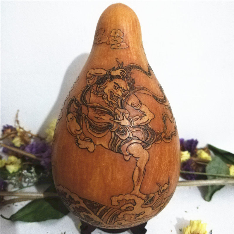 把玩手捻砑花摆品文玩八艺押花鸡蛋天然针刺葫芦收藏工宝品精件