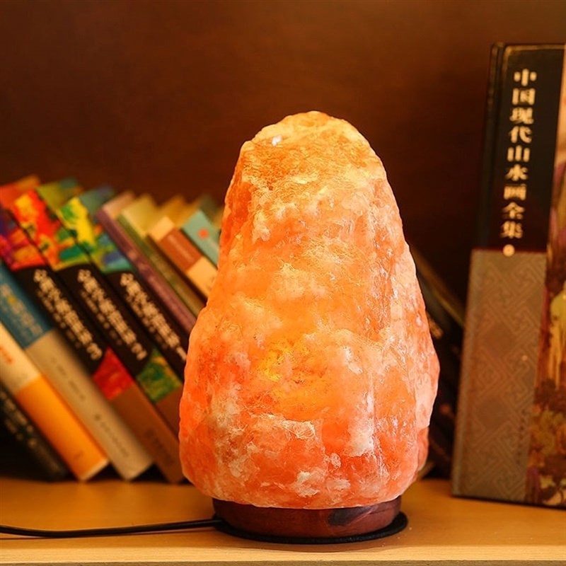 盐灯巴基斯晶喜马拉雅水坦创意装饰小夜灯卧室台灯矿石盐灯招财灯