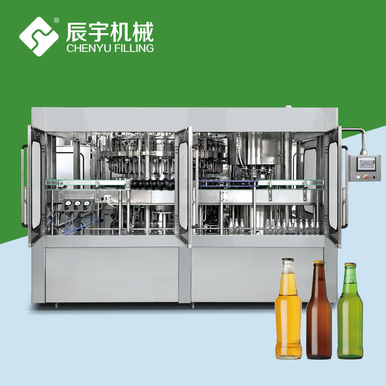 厂家热销皇冠盖啤酒灌装机 玻璃瓶啤酒生产线 啤酒加工设备