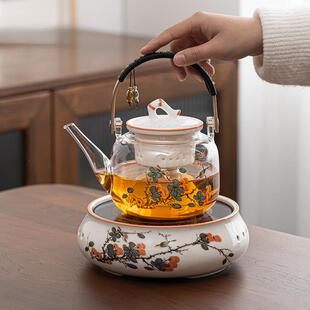 围炉煮茶电陶炉茶炉光波磁炉室内家用茶壶玻璃煮茶器煮茶炉套装