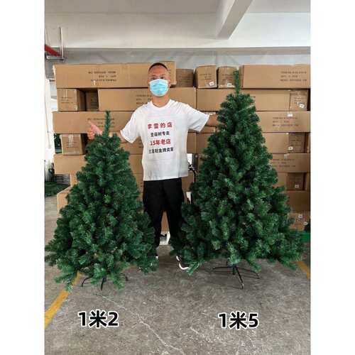 圣诞树裸树1.8米2.1m2.4m2米加密2米4大型三米出口christmas tree