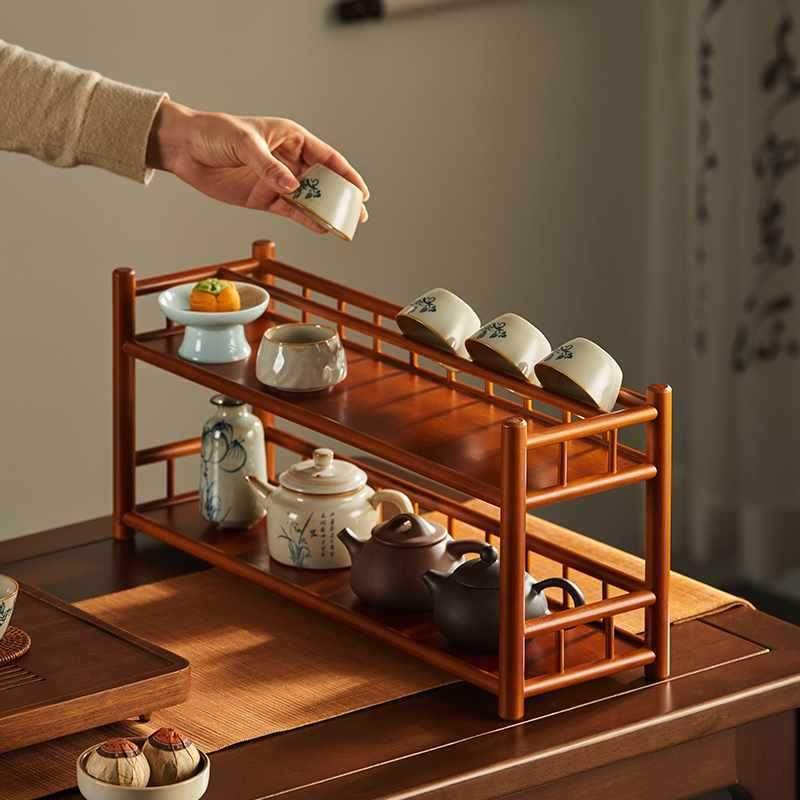 桌面博古架小型茶杯架子茶具收纳架紫砂壶置物架新中式装饰品摆件,模玩/动漫/周边/娃圈三坑/桌游,模型制作工具/辅料耗材,淘宝优惠券,粉丝福利购,淘宝优惠卷
