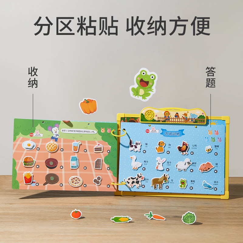 会说话的安静撕撕儿幼儿发具书婴书早教手撕布书认知益智点读玩声