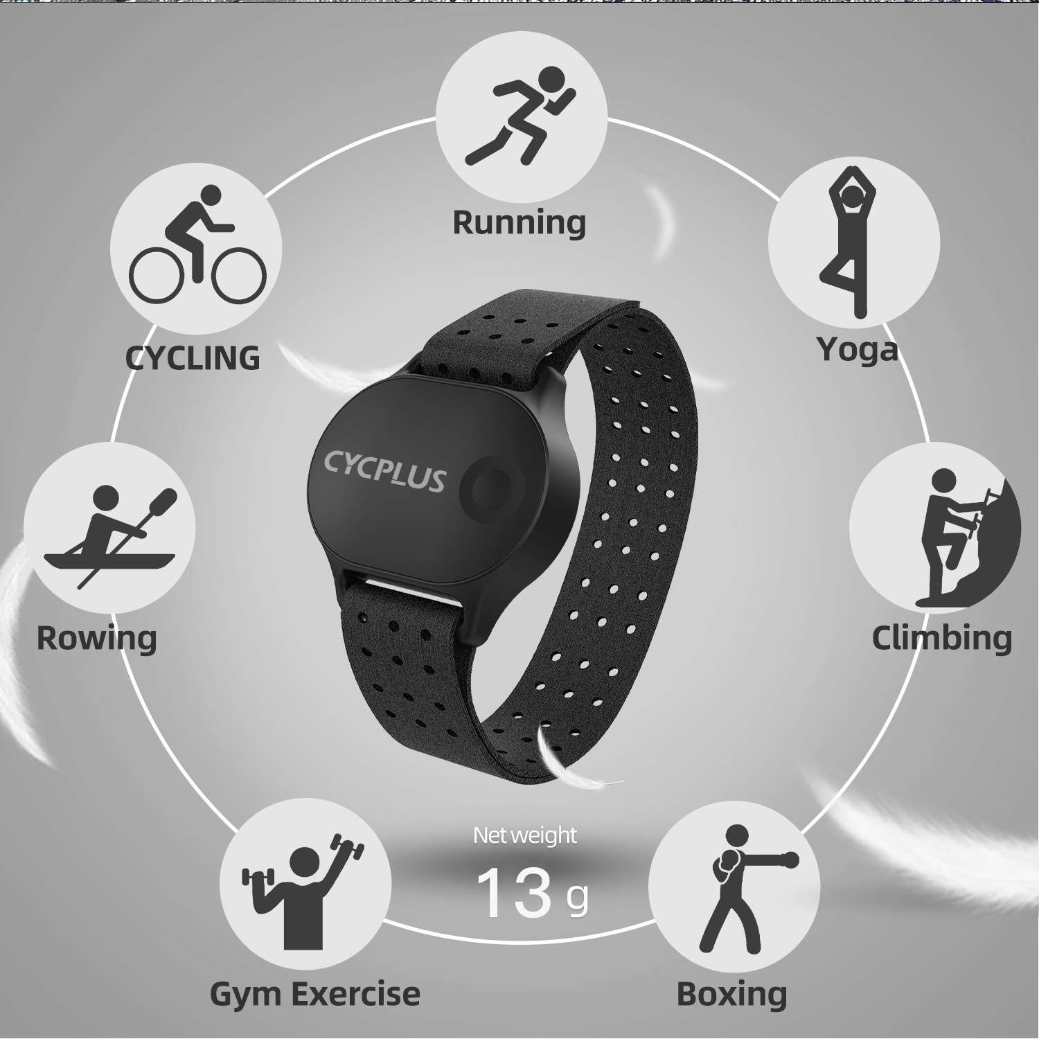 CYCPLUS 智能光电手臂式心率带 骑行心率带均码