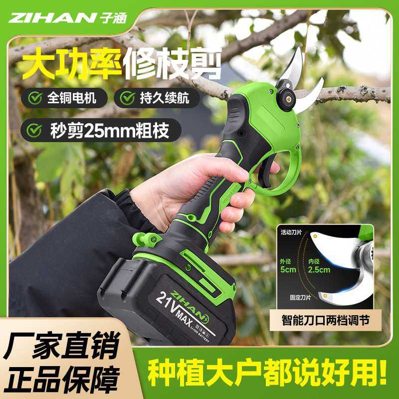 电动修枝剪手持式修剪树枝园林园艺剪充电粗枝剪刀果树剪 锂电剪,3C数码配件,摄像机配件,淘宝优惠券,粉丝福利购,淘宝优惠卷