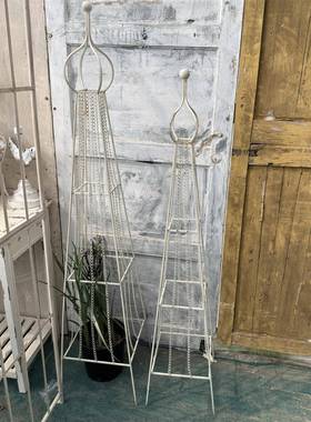 Garden Column Ground Mounted Climbing Frame Clematis Rose Cl