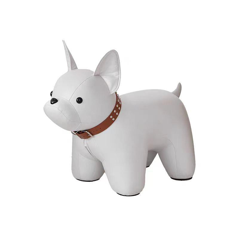 卡通可爱发斗犬狗狗凳子儿童动物换鞋凳客厅轻奢家用门口坐凳