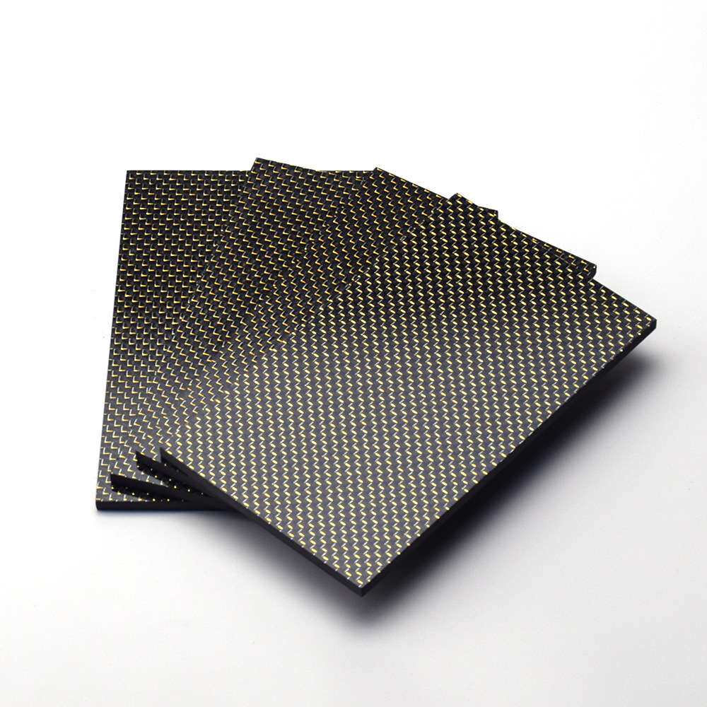 400x500mm 厚度0.25-6mm 高强度3K全碳平纹亮光哑光彩色碳纤维板