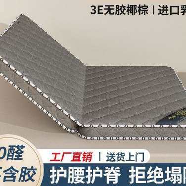 天然椰棕床垫偏硬家用棕垫儿童乳胶双人折叠式卧室垫子经济型