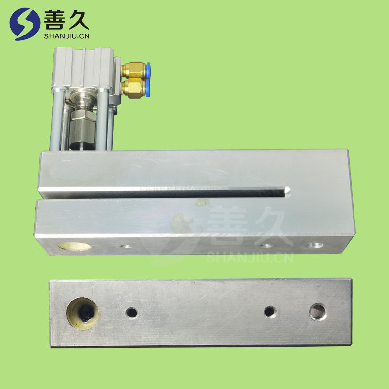 加长150mm过料立柱式易撕口气动打孔机用于制袋机塑胶袋打孔器