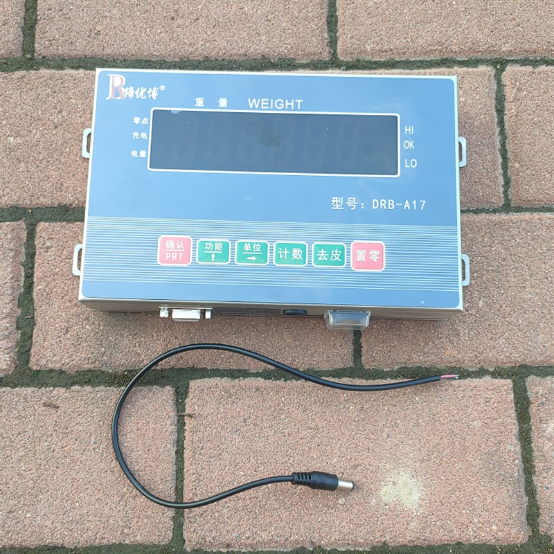 缔优博72伏车载秤三轮车电子秤DRB-17称重显示器地磅表头12V仪表