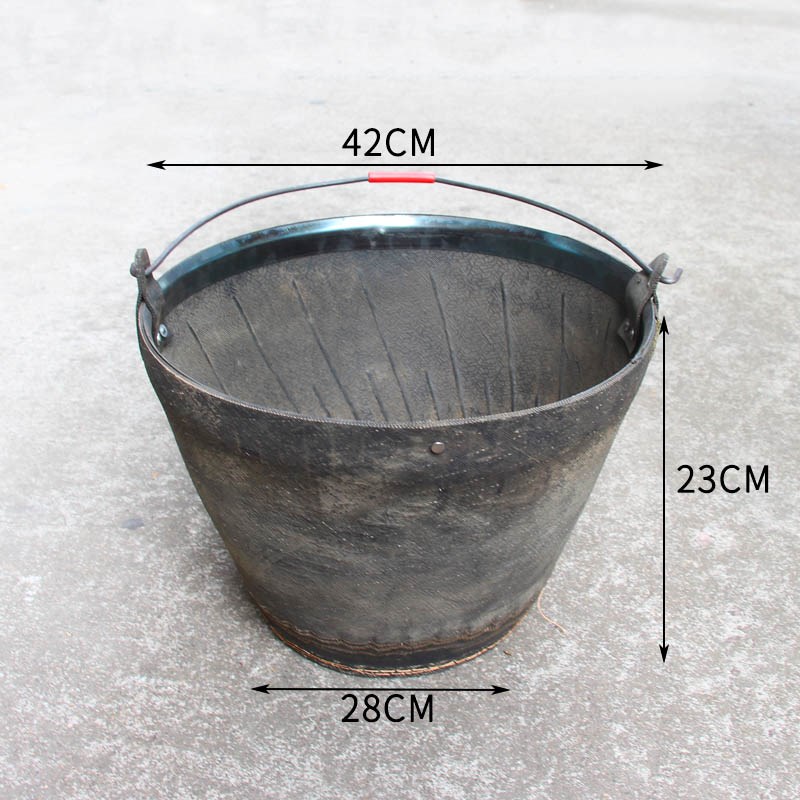 加厚抗摔轮胎橡胶盆皮盆皮桶灰盆灰桶工地用大号灰槽瓦工抹灰工具