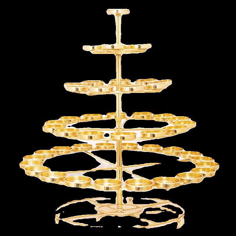 49盏酥油灯七烛台架星灯梅花酥油灯台灯座蜡烛架佛灯供灯