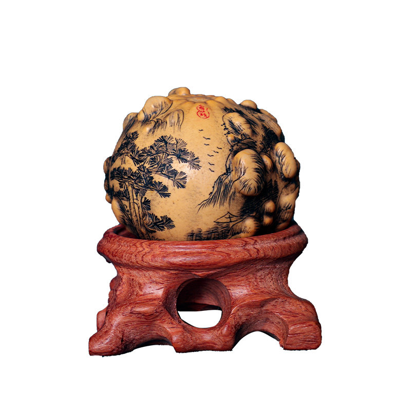 手玩葫芦文把件摆件天然手捻精品兰州针刺疙瘩手揉雕刻工艺收品藏