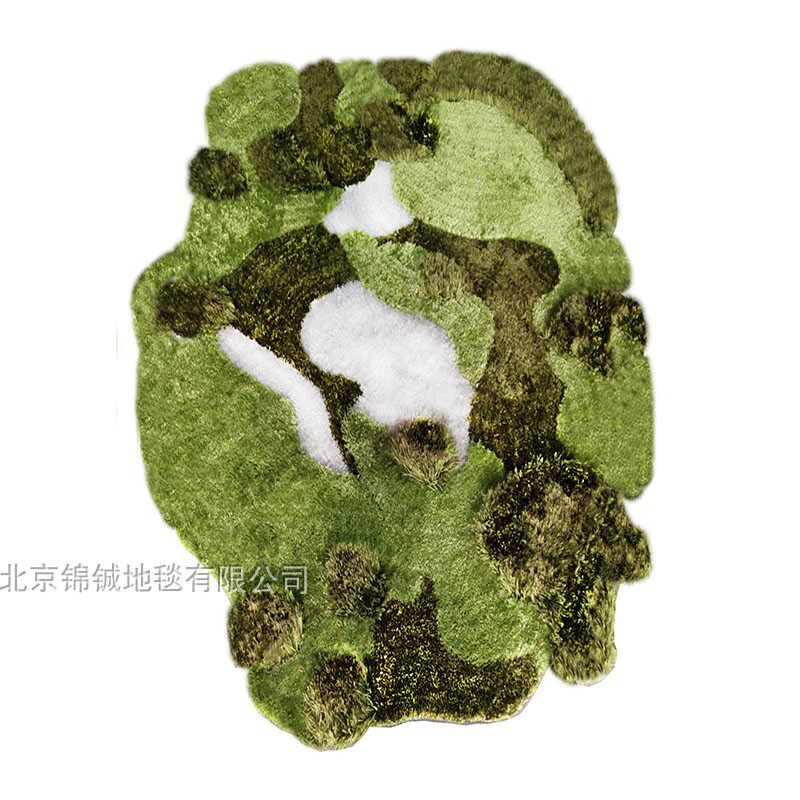 绿色森林创意草地草坪地毯潮流客厅儿童房苔藓橱窗展台草地艺术毯