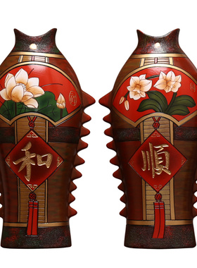 中式创意客厅家居玄关博古架饰品酒柜陶瓷摆设陶艺摆件手工工艺品