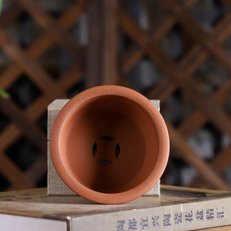 知足常乐带脚小碗盆暖暖精选唯珍款精品紫砂小花盆菖蒲多肉盆