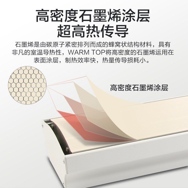 石墨烯挂墙壁挂美取暖器用家大面积电暖气客厅酒店式容院婴商铺等