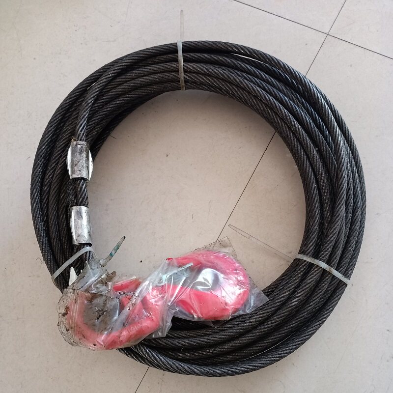 盘驰清障拖车救援配件4吨5吨钢芯绞道绳卷扬机绳网多股包丝绳钢邮