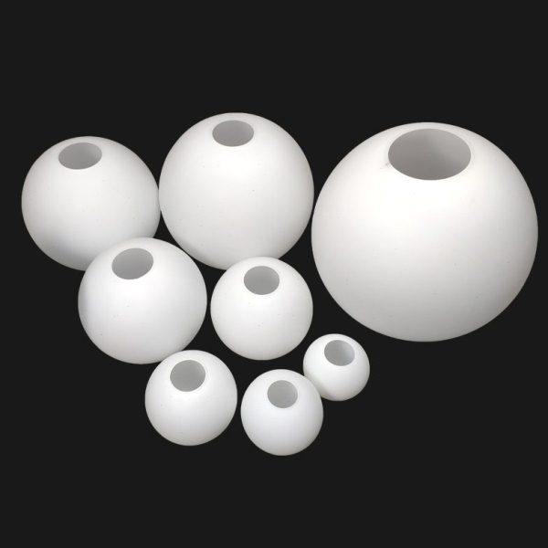 灯具配件防刺眼创意球形圆球直径15磨砂玻璃口径台灯吊灯灯罩外壳