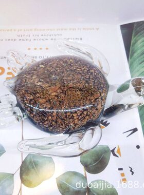 创意摆件玻璃饰品纯手工琉璃摆件彩色玻璃摆件乌龟摆件