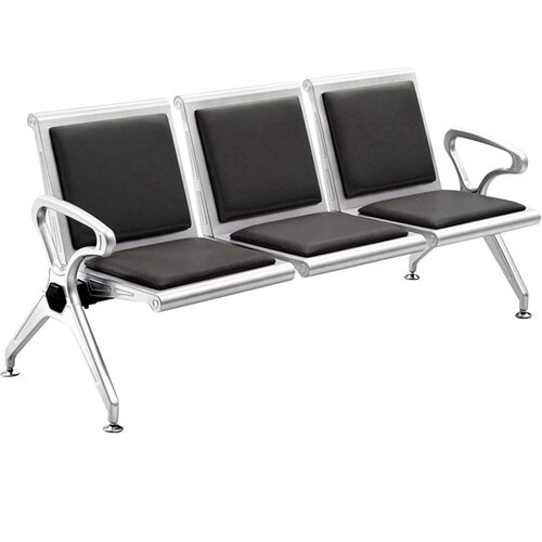 六角横梁升级款加厚三人位连排椅机场公共椅子车站等候椅候车长椅