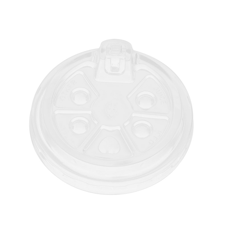 奶茶杯直饮盖一次性90口径塑料杯纸杯透明塑料盖子可乐咖啡饮用盖