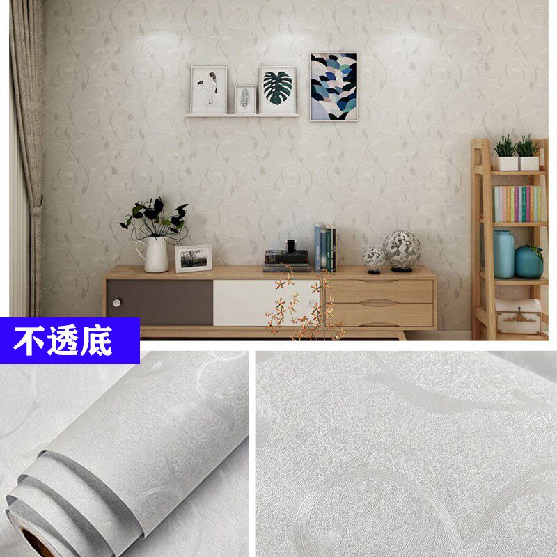 特厚自粘墙纸防水不透自3d立体墙贴卧纸客厅欧式底贴壁室彩装膜